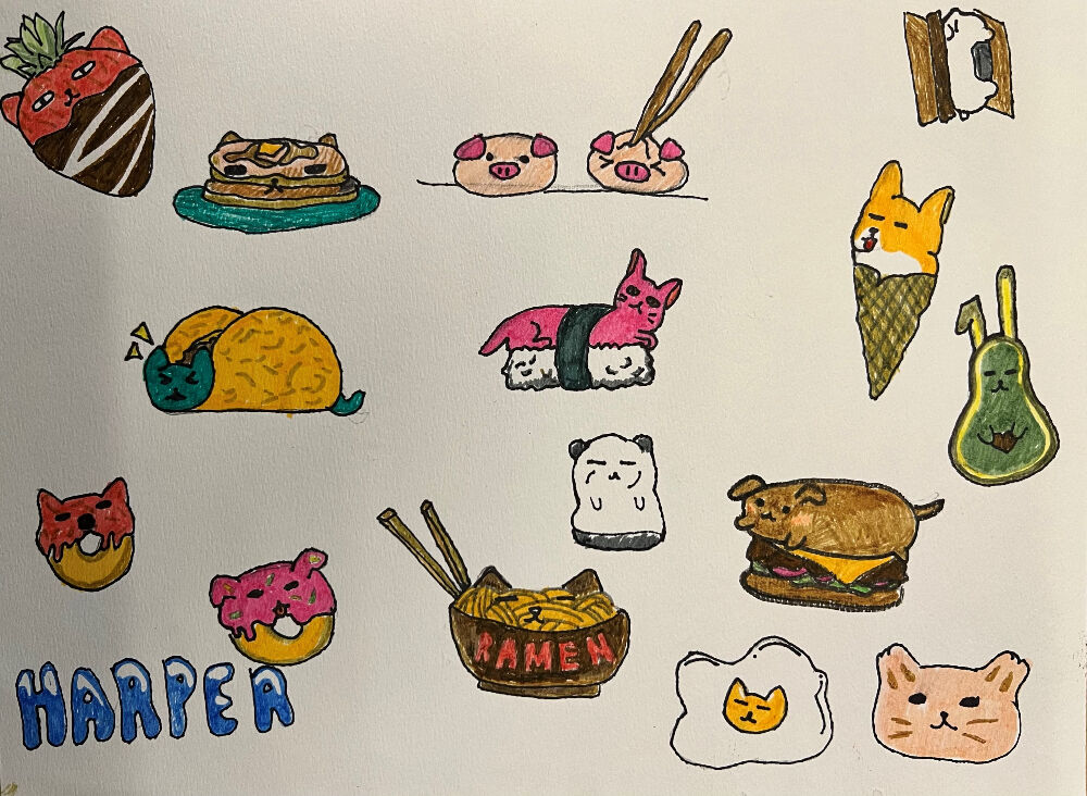DAM NFT Foodanimals Meal Summer Camp by Harper W